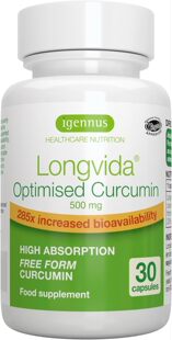 美国代购Longvida Lipidated Curcumin 500mg, Ultra Bioavailabl