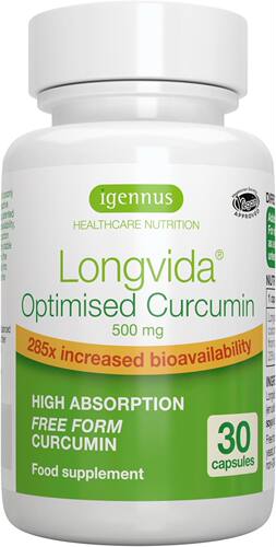 美国代购Longvida Lipidated Curcumin 500mg, Ultra Bioavailabl
