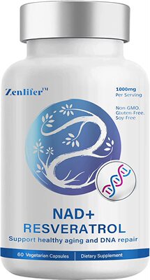 美国代购NAD+ 1000MG Resveratrol Boosting Supplement - More E