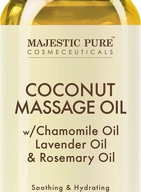 美国代购MAJESTIC PURE Coconut Massage Oil - Ultra-Glide Form