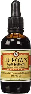 Lugol Iodine Twin J.Crow Pack oz. 美国代购 Solution