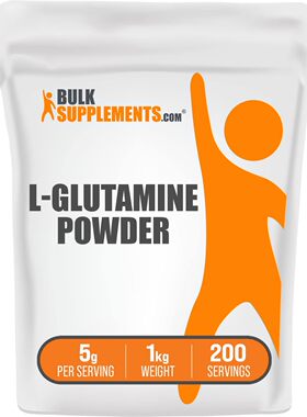 美国代购BulkSupplements.com L-Glutamine - BCAA Powder - Glut