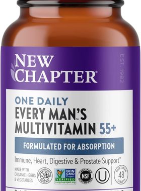 美国代购New Chapter Men's Multivitamin 50 Plus for Brain, He