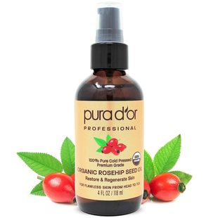 Pure Seed Oil Rosehip Organic Cold 美国代购 100% PURA
