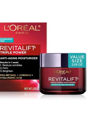 美国代购L’Oreal Paris Skincare Revitalift Triple Power Frag