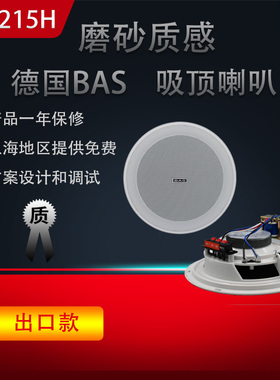 德国BAS 吸顶喇叭 天花音箱 背景音乐  吊顶 嵌入音响 LB-215H