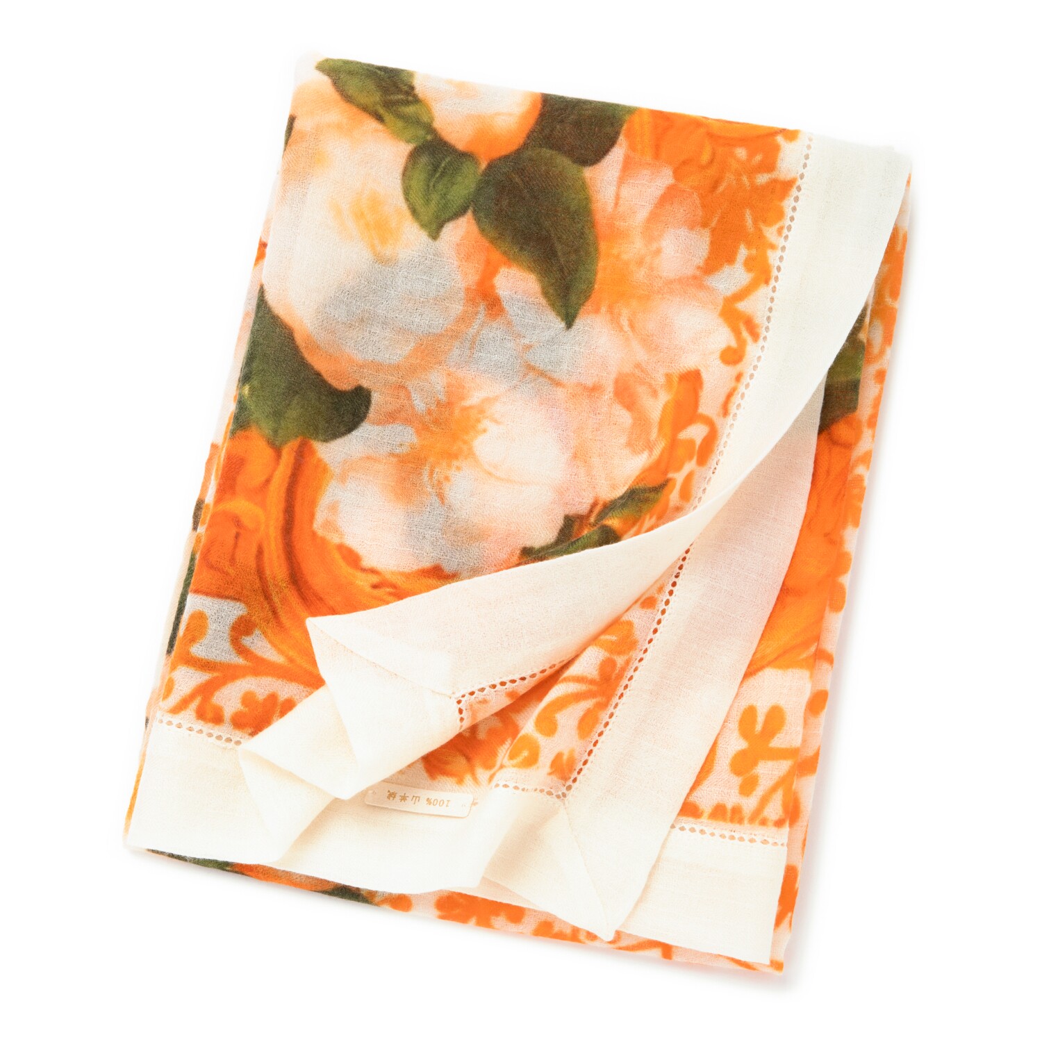 新品欧美设计师春夏季薄款遮阳空调房用纯羊绒印花方巾保暖女士