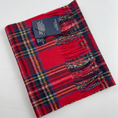 色织苏格兰格子纯山羊绒围巾长款 出口欧美订单秋冬季 厚款 保暖百搭