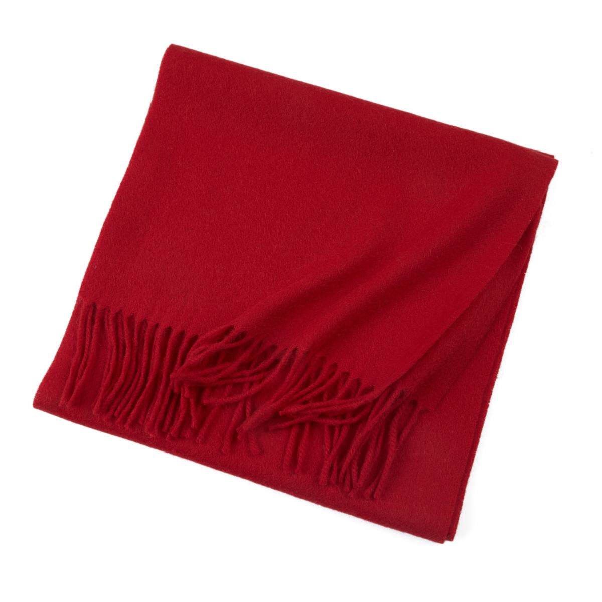 新品小众订单秋冬季厚款水波纯羊绒围巾长款保暖男女通用百搭