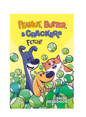 英文原版 花生，黄油和饼干Fetch! (Peanut, Butter, and Crackers) 儿童英语趣味阅读启蒙绘本图画书 友谊故事情节漫画书读物