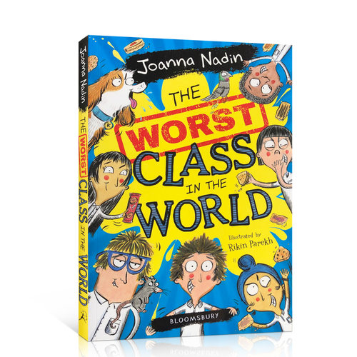 英文原版 the Worst Class In The World 世界上最糟糕的班级#1-#6 搞笑幽默故事章节书 关于友谊和学习黑白插画