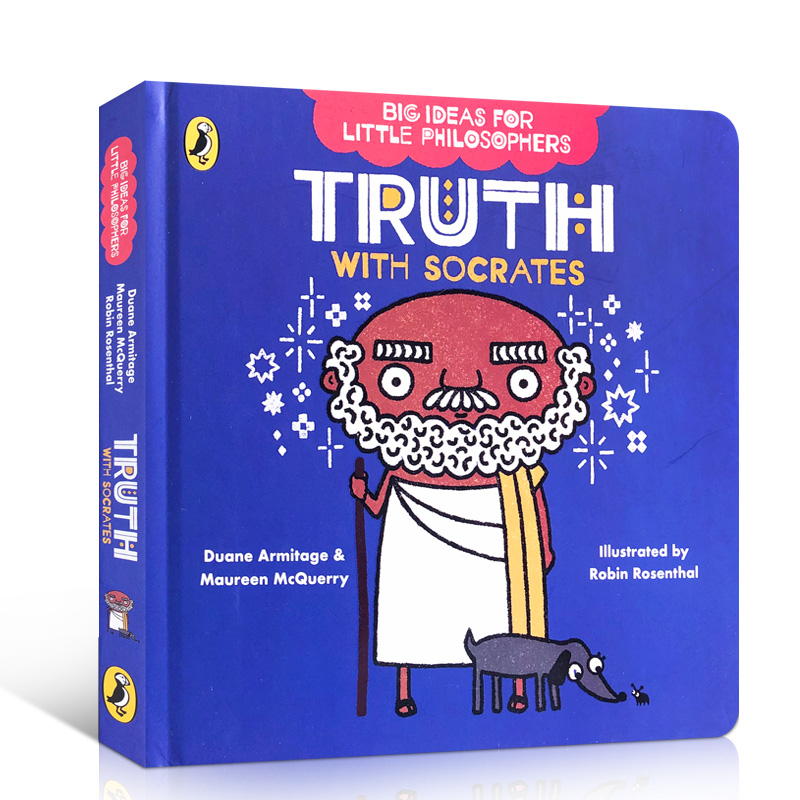 英文原版Big Ideas for Little Philosophers: Truth with Socrates小哲学家的大思想:苏格拉底的真理 儿童哲学思想英语启蒙纸板书