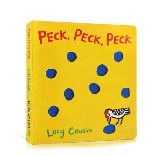 预售送音频英文原版Peck Peck Peck 啄啄啄啄木鸟小鼠波波maisy同作者Lucy Cousins幼儿童英语启蒙认知绘本纸板书单词记忆早教亲子