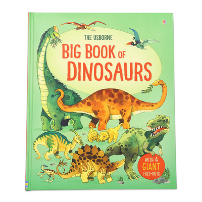 Usborne尤斯伯恩 英文原版绘本 我的首本恐龙大惊奇Big Book of Dinosaurs恐龙大图鉴 儿童恐龙知识科普认知读物百科全书精装