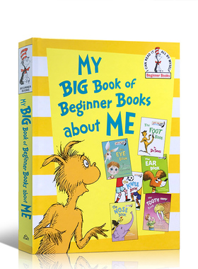 宝宝身体认识启蒙绘本Dr.Seuss 6合1集the Foot Book/Eye /Tooth/Nose /ear /knee / My Big Book of Beginner Books about Me