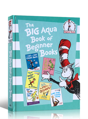 初学者绿色大书 苏斯博士系列 The Big Aqua Book of Beginner Books 【包含6本书内容】儿童早教英语启蒙英文原版绘本 3-6岁 精装