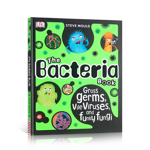 DK百科全书细菌手册The Bacteria Book 微生物知识百科 病毒、真菌、藻类、古菌和原生动物英文原版进口书籍启发儿童对精装