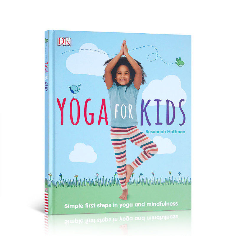 英文原版 Yoga For Kids 儿童亲子瑜伽健身课程 初级入门零基础教程大全图解 锻炼宝宝的灵活性肌体协调性亲子互动读物 DK出版