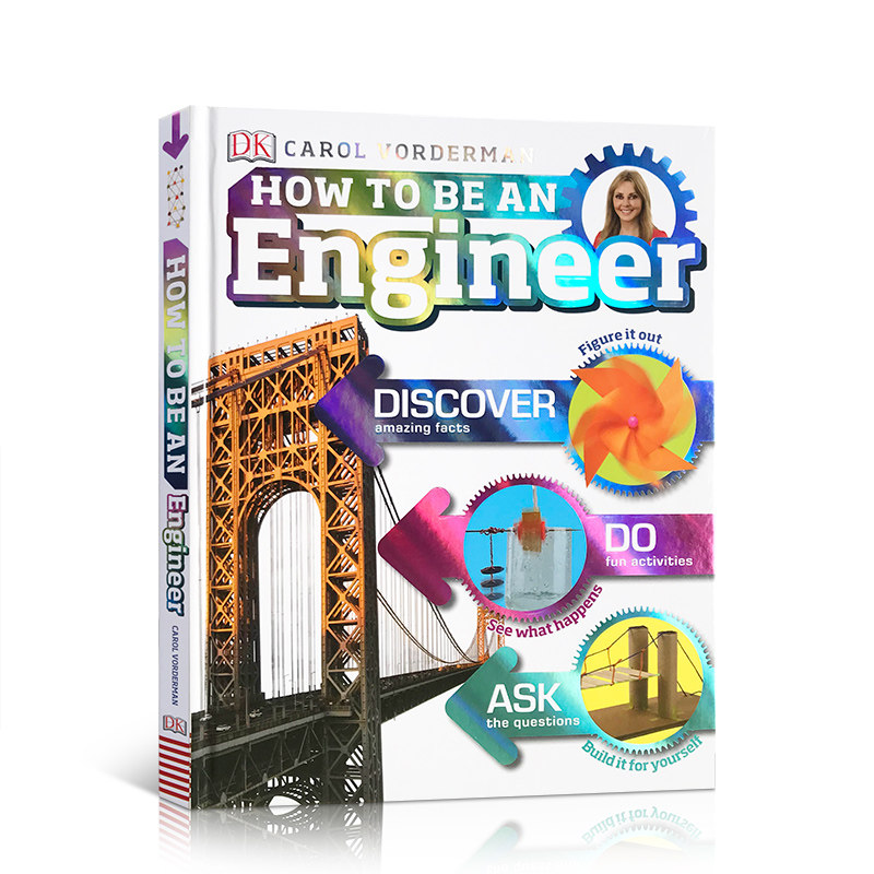 DK职业技能小百科How to Be an Engineer工程师课外拓展阅读6-12岁 精装 儿童启蒙英文原版百科童书 早教益智图画书 趣味绘本