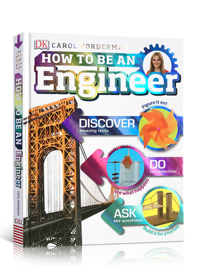 DK职业技能小百科How to Be an Engineer工程师课外拓展阅读6-12岁 精装 儿童启蒙英文原版百科童书 早教益智图画书 趣味绘本