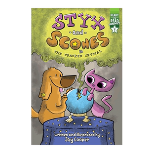 预备阅读漫画2级别:破碎水晶中的冥河和司康饼Styx and Scones in the Cracked Crystal4-8岁儿童英语阅读入门虚构类分级读物