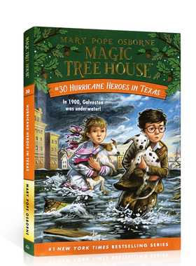 精装神奇树屋30 The Magic Tree House 英文原版Hurricane Heroes In Texas 美国中小学生推荐课外读物儿童桥梁章节进口书小说