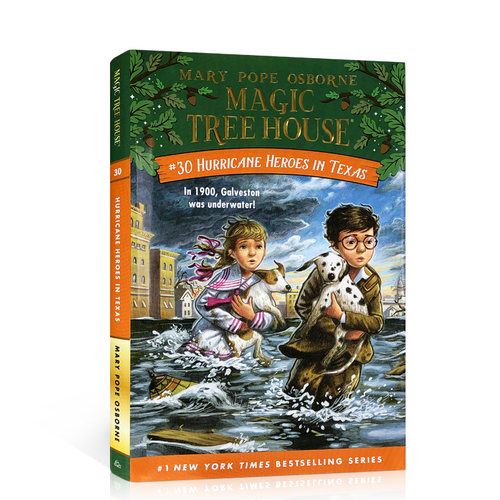 精装神奇树屋30 The Magic Tree House 英文原版Hurricane Heroes In Texas 美国中小学生推荐课外读物儿童桥梁章节进口书小说