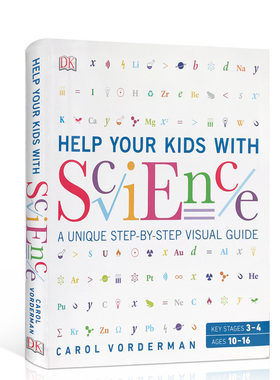英文原版DK Help Your Kids with Science DK科学教室图解生物化学物理学习书学习技巧家庭育儿科普全彩大开本Carol Vorderman