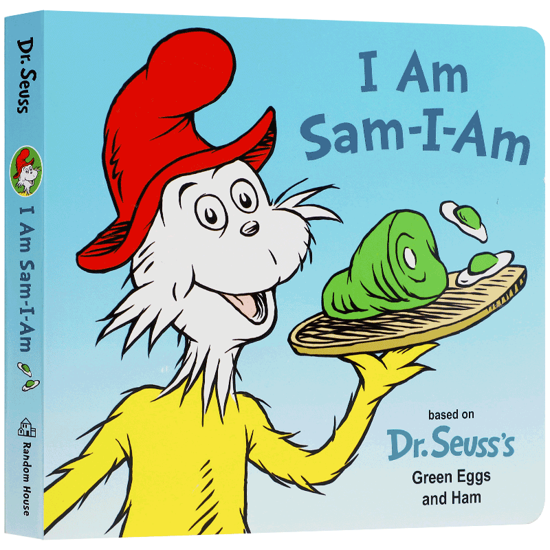 英文原版I Am Sam-I-Am我是山姆低幼儿童英语启蒙认知图画书绘本撕不烂纸板书Random House Books正版进口童书读物Tish Rabe绘书籍