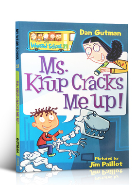 【送音频】美国小学推荐儿童读物My Weird School 疯狂学校#21: Ms. Krup Cracks Me Up! 英文原版章节桥梁书校园幽默故事文学小说