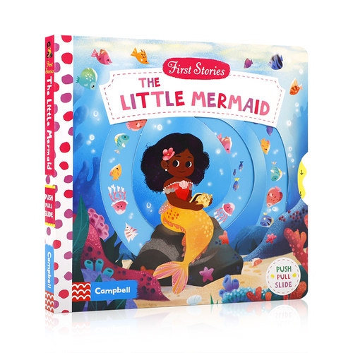 英文原版First Stories The Little Mermaid 美人鱼认知机关书纸板操作书儿童启蒙童话故事篇 亲子共读little red riding hood
