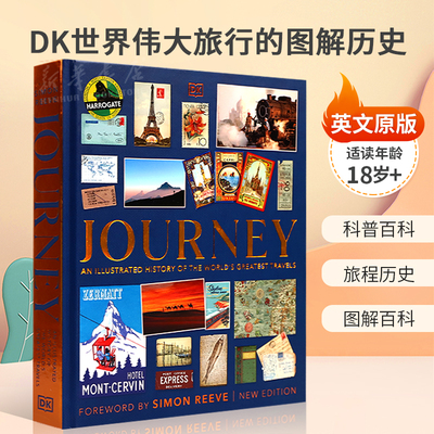 英文原版Journey:An Illustrated History of the World's Greatest Travels DK世界伟大旅行的图解历史探索大百科视觉全彩