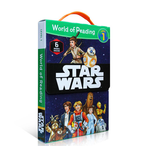 英文原版绘本 Star Wars World of Reading Level 1 星球大战Disney 迪士尼儿童故事绘本图画书 分级阅读读本6册盒装