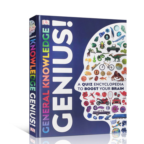 英文原版 General Knowledge Genius 常识天才增强大脑的测验百科全书 儿童知识学习科普读物 正版进口书籍