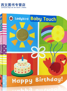 英文原版 Baby Touch: Happy Birthday!宝宝触摸书：生日快乐Peekaboo躲猫猫Rainbow彩虹Playbook触摸书婴儿早教babytouch