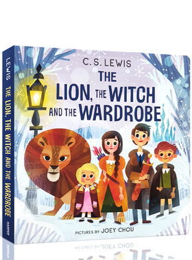 纳尼亚传奇：狮子、女巫和魔衣柜低幼版LION WITCH & WARDROBE英文原版儿童英语绘本童话故事书撕不烂纸板书亲子互动晚安童书