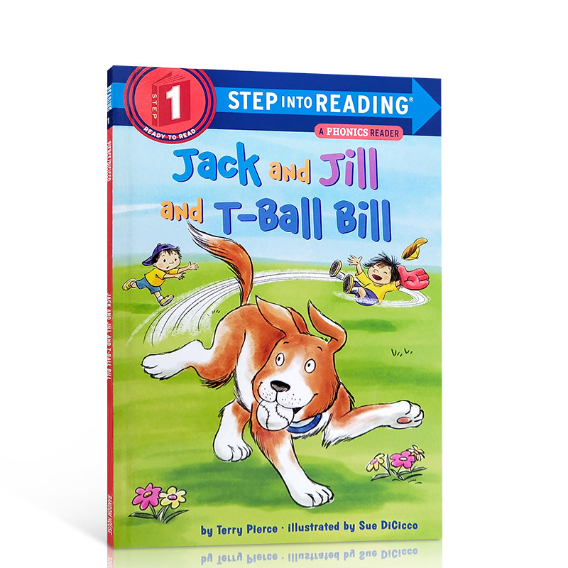 英文原版绘本Step Into Reading Level1 JACK AND JILL AND T-BALL BILL 杰克和吉尔 儿童分级阅读系列1级读物平装