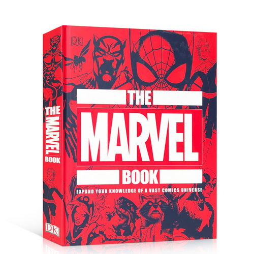 英文原版 DK百科系列 漫威之书 精装 The Marvel Book: 拓展漫威宇宙的知识点 漫威周边 美漫图册正版进口书籍