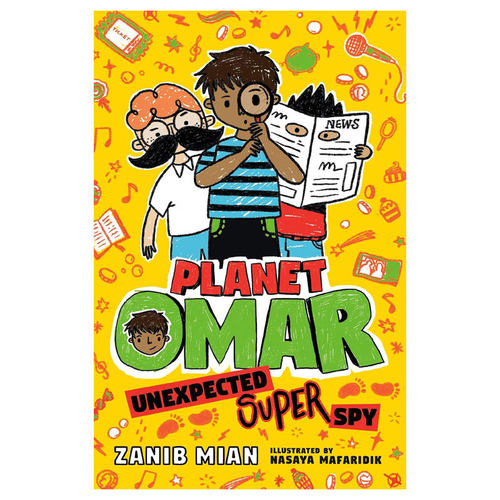 预售英文原版 Planet Omar #2: Unexpected Super Spy 奥马尔星球2 意外的超级间谍 搞笑黑白插图校园成长生活章节书 平装 10-14岁