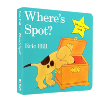 Where Hill躲猫猫亲子互动早教游戏书可翻页小波 送音频spot 英文原版 绘本 spot小玻在哪里系列翻翻书低幼启蒙纸板书Eric