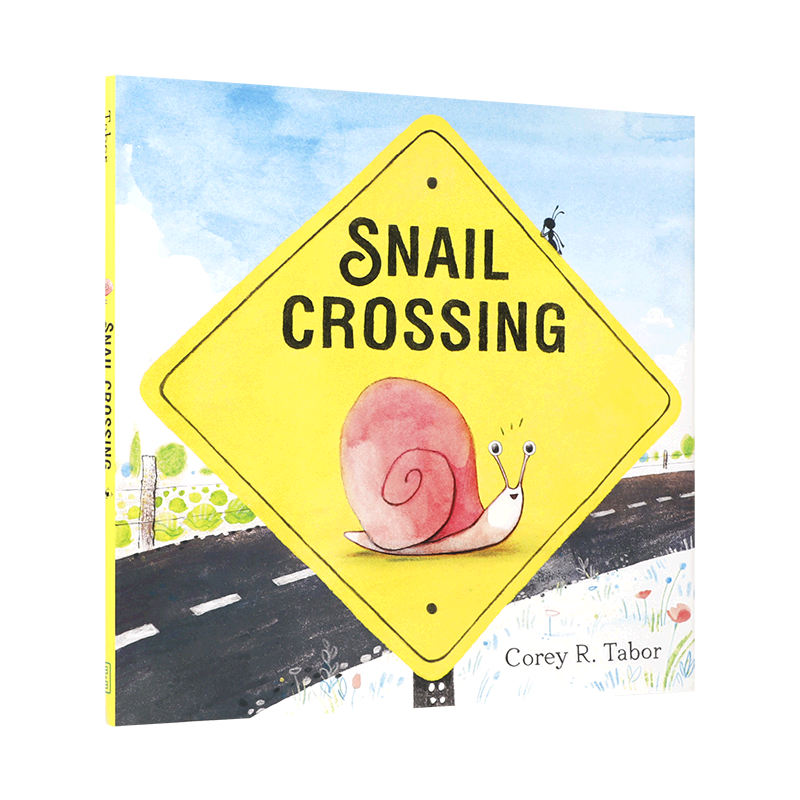 英文原版 Snail Crossing 蜗牛过马路 小蜗牛因为善良和决心收获友谊 4-8岁儿童宝宝启蒙益智品格塑造绘本精装 进口正版