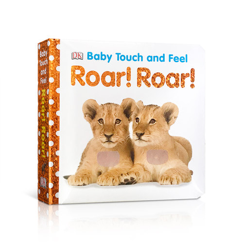 英文原版 DK 幼儿入门触摸书 Baby Touch and Feel animal Roar! Roar! 儿童早教启蒙认知亲子读物 0-3岁宝宝亲子绘本