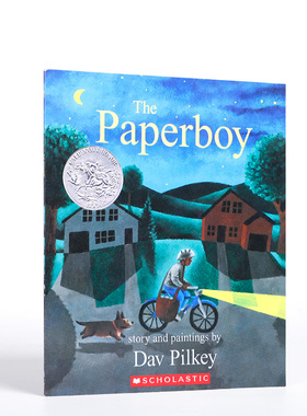 原版进口The Paperboy报童 学乐出版6-9岁低幼儿童英语启蒙认知绘本 凯迪克银奖作品 内裤超人&神探狗狗同作者系列Dav Pilkey