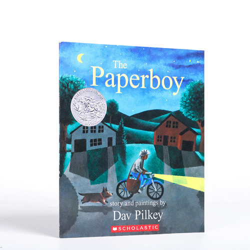 原版进口The Paperboy报童 学乐出版6-9岁低幼儿童英语启蒙认知绘本 凯迪克银奖作品 内裤超人&神探狗狗同作者系列Dav Pilkey