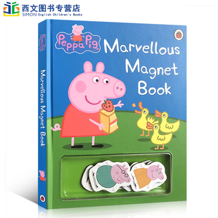 英文原版 Marvellous Pig Peppa 粉红猪小妹 不可思议玩具书 Magnet 磁铁书幼儿启蒙动画小猪佩奇玩具书0 Book 6岁儿童童书