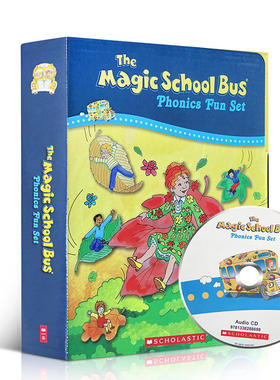 英文原版神奇的校车系列全套自然拼读The Magic School Bus Phonics Fun在人体中游览海底探险绘本阅读英语桥梁书版图画书第一二辑