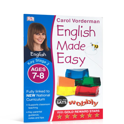 英文原版 DK English Made Easy Ages 7-8 Key Stage 2 Carol Vorderman 儿童启蒙学习用书国外英语课外教材练习册Carol Vorderman