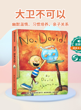 No, David ! 大卫不可以鸭子骑车记Duck On A Bike好臭smells大卫香农David Shannon名家英文绘本原版好习惯教养oops吴敏兰书单Oh