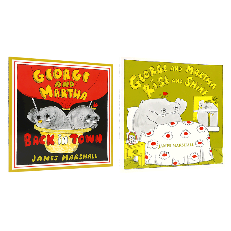 英文原版 HCP:George and Martha 乔治和玛莎系列2本 HarperCollins4-8岁儿童宝宝品格塑造价值观培养启蒙精美绘本