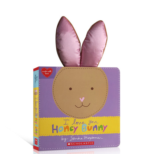 原版 I Love You, Honey Bunny 我爱你甜心兔子 Scholastic学乐儿童启蒙认知读物绘本 亲子互动共读图画书 6-8岁 进口正版童书